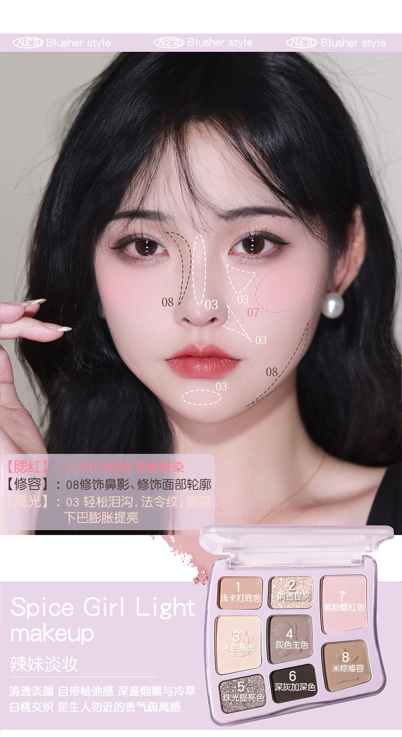 Eight-color multi-purpose eyeshadow palette2