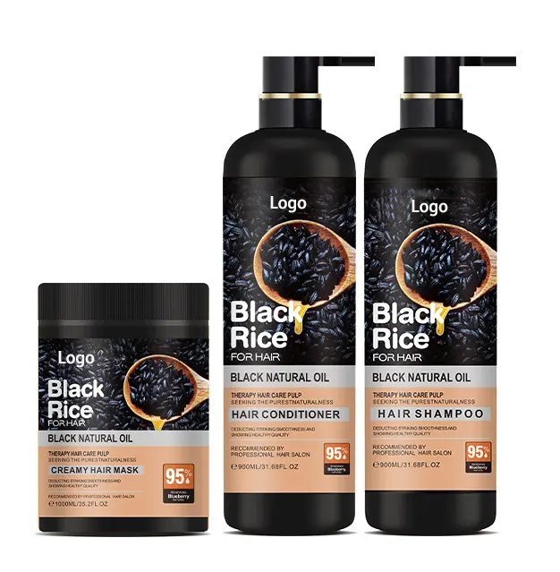 Black Rice Moisturizing Anti-dandruff Black Hair Shampoo